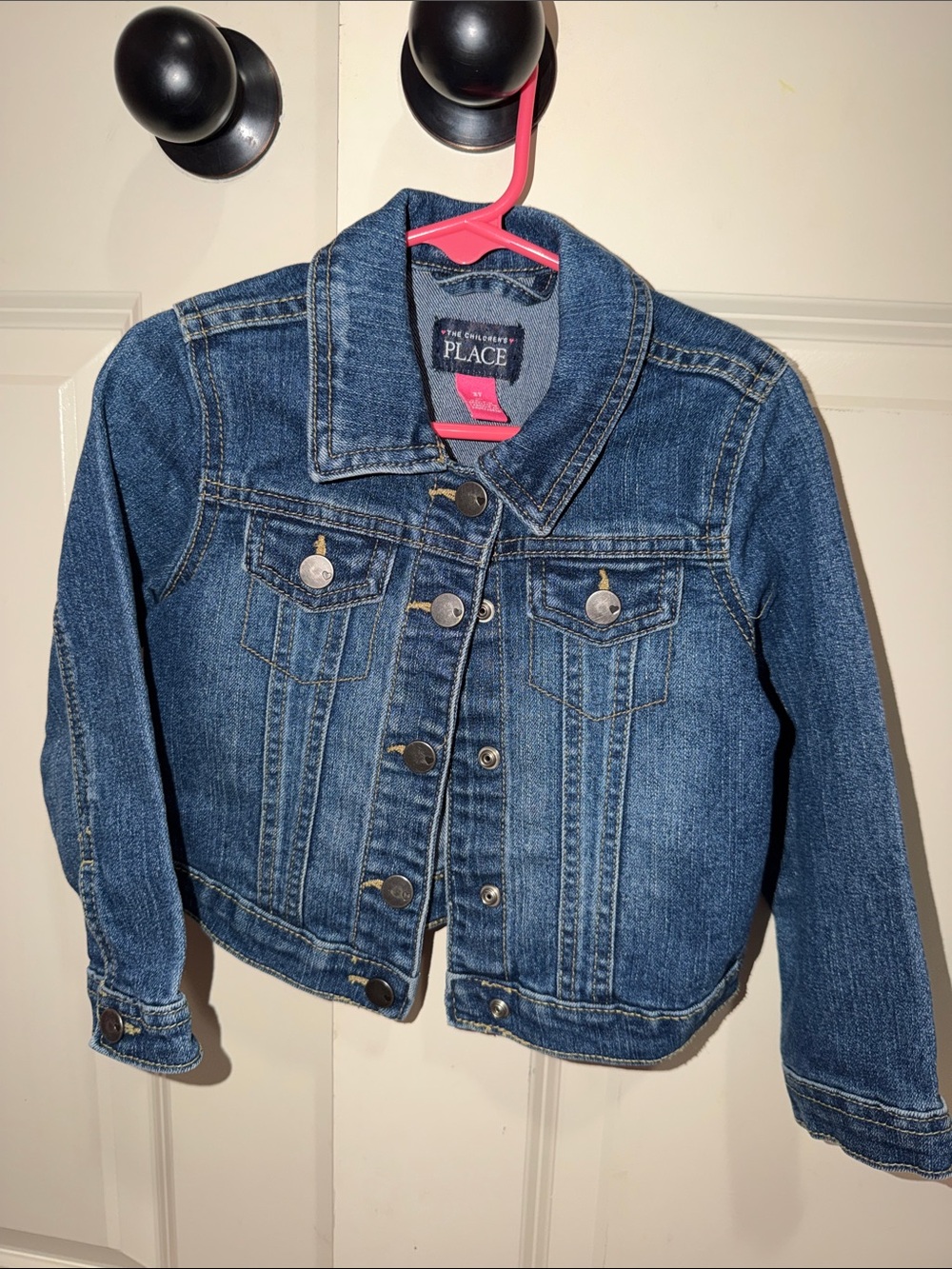 The Children's Place Dark Blue Denim Jacket for Kids